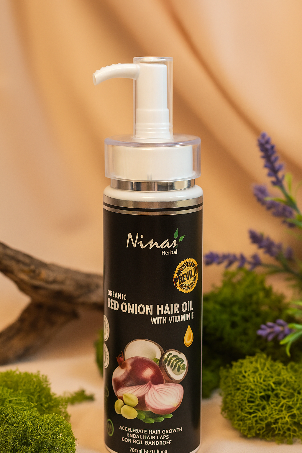 Red Onion Hair Oil – Strengthen Hair & Reduce Hair Fall - 200 ml