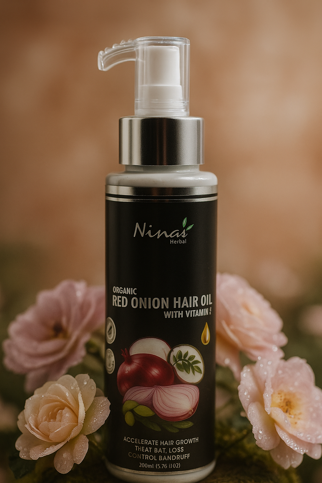 Red Onion Hair Oil – Strengthen Hair & Reduce Hair Fall - 200 ml
