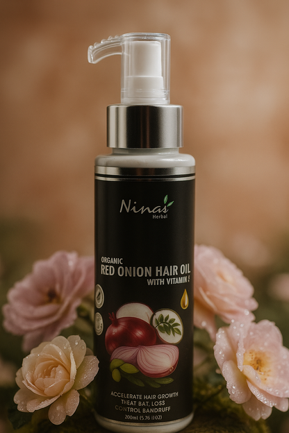 Red Onion Hair Oil – Strengthen Hair & Reduce Hair Fall - 200 ml