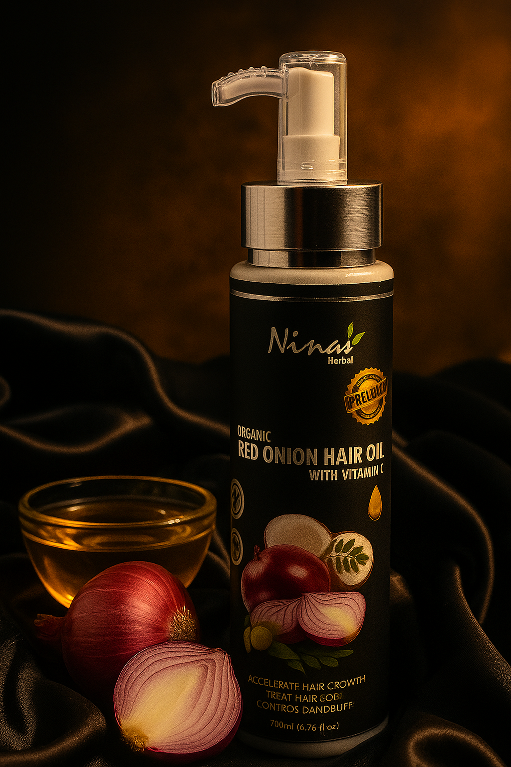 Red Onion Hair Oil – Strengthen Hair & Reduce Hair Fall - 200 ml