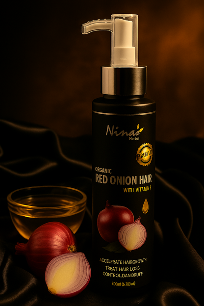Red Onion Hair Oil – Strengthen Hair & Reduce Hair Fall - 200 ml